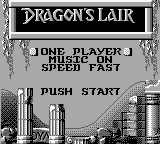 Dragon's Lair (Japan) Title Screen